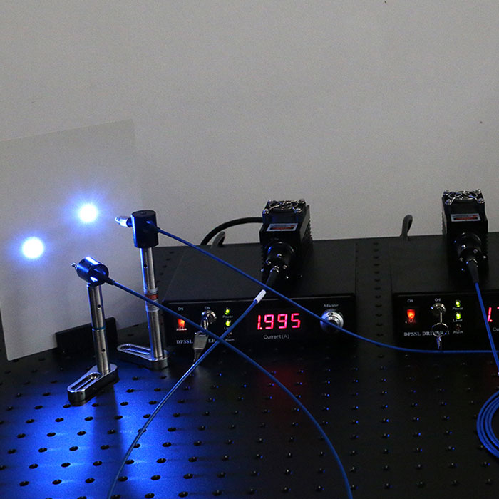 473nm 20mW blue fiber laser with power supply Support customized - Click Image to Close